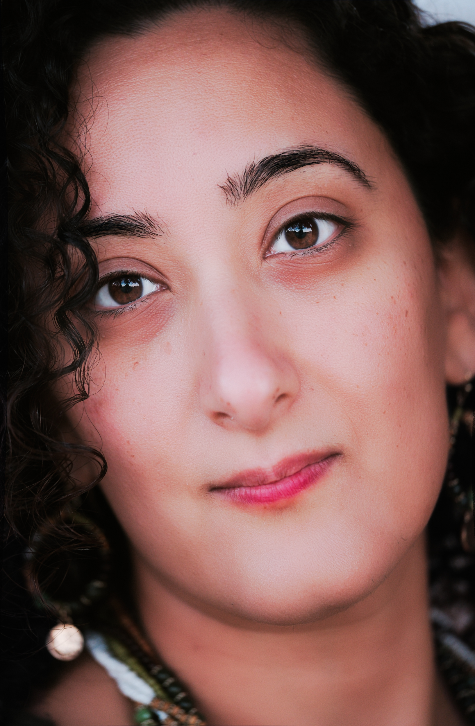 A compelling close-up portrait of Bunkin', her eyes sparkling with wisdom.